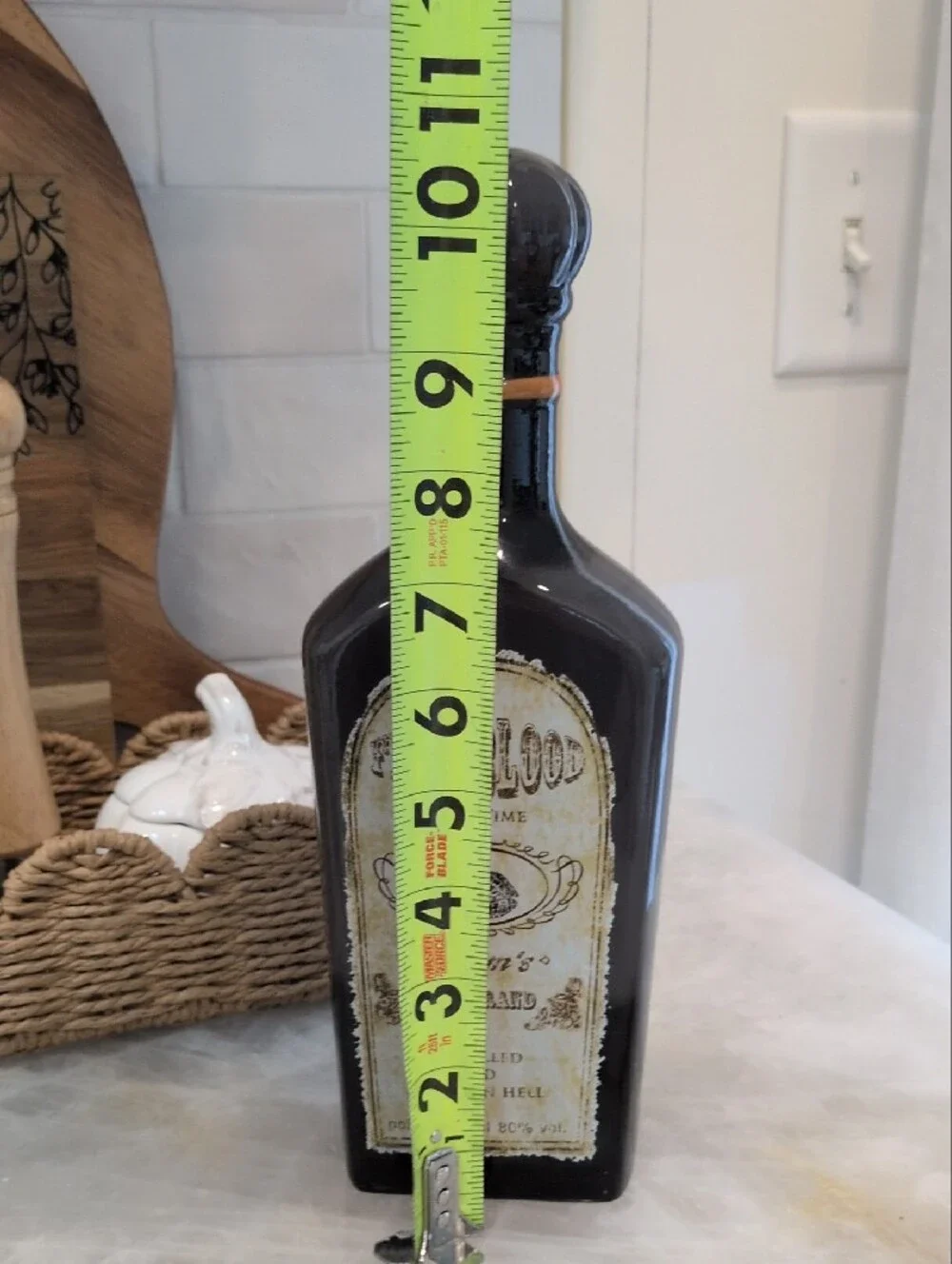 Old Time Decorative Bottle - Black